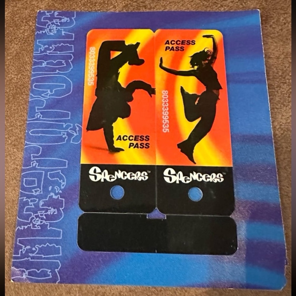 Retro Spencer's Access Pass Cards